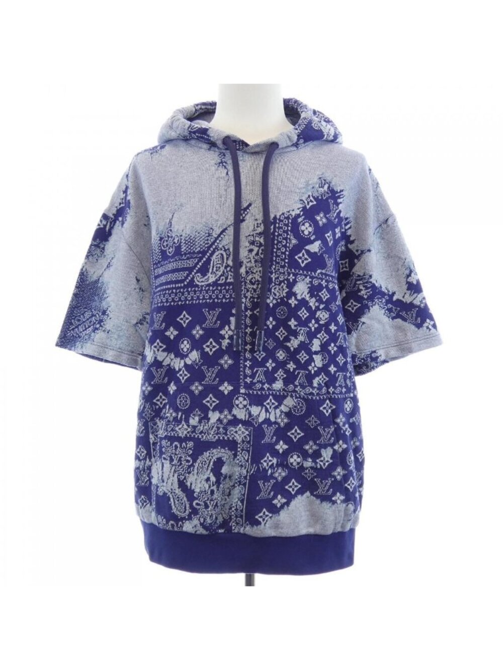Louis Vuitton Monogram Bandana Short Sleeve Hoodie